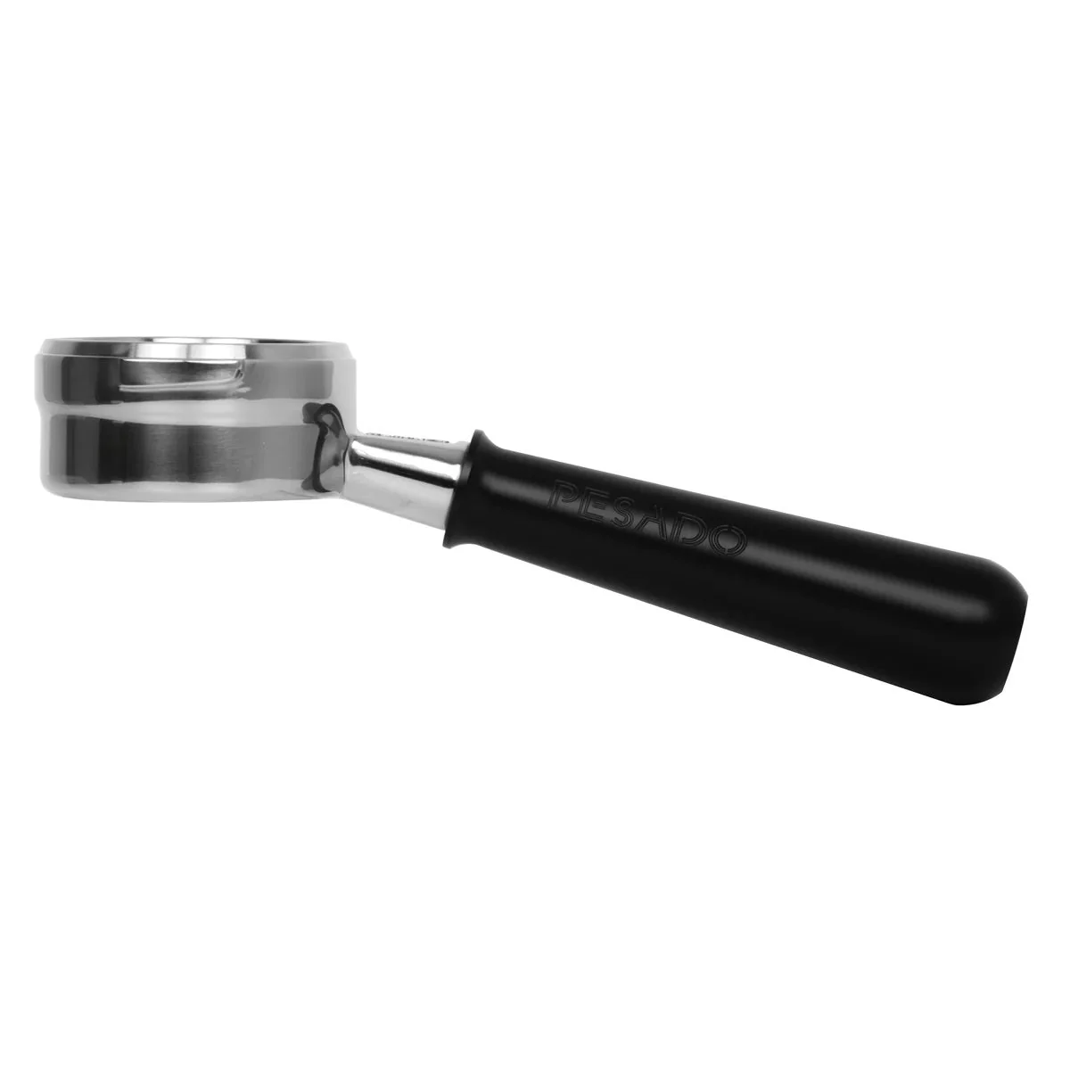 Pesado Stainless Steel Bottomless Hybrid Portafilter (Gaggia Classic) - White / Black - Image 14