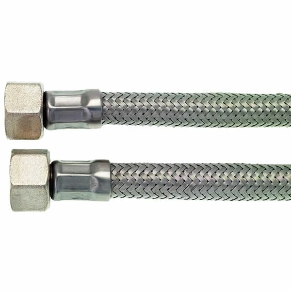 3/8" F x 3/8" F BSP Stainless Steel Flex Hose - 2.0m (78.5")