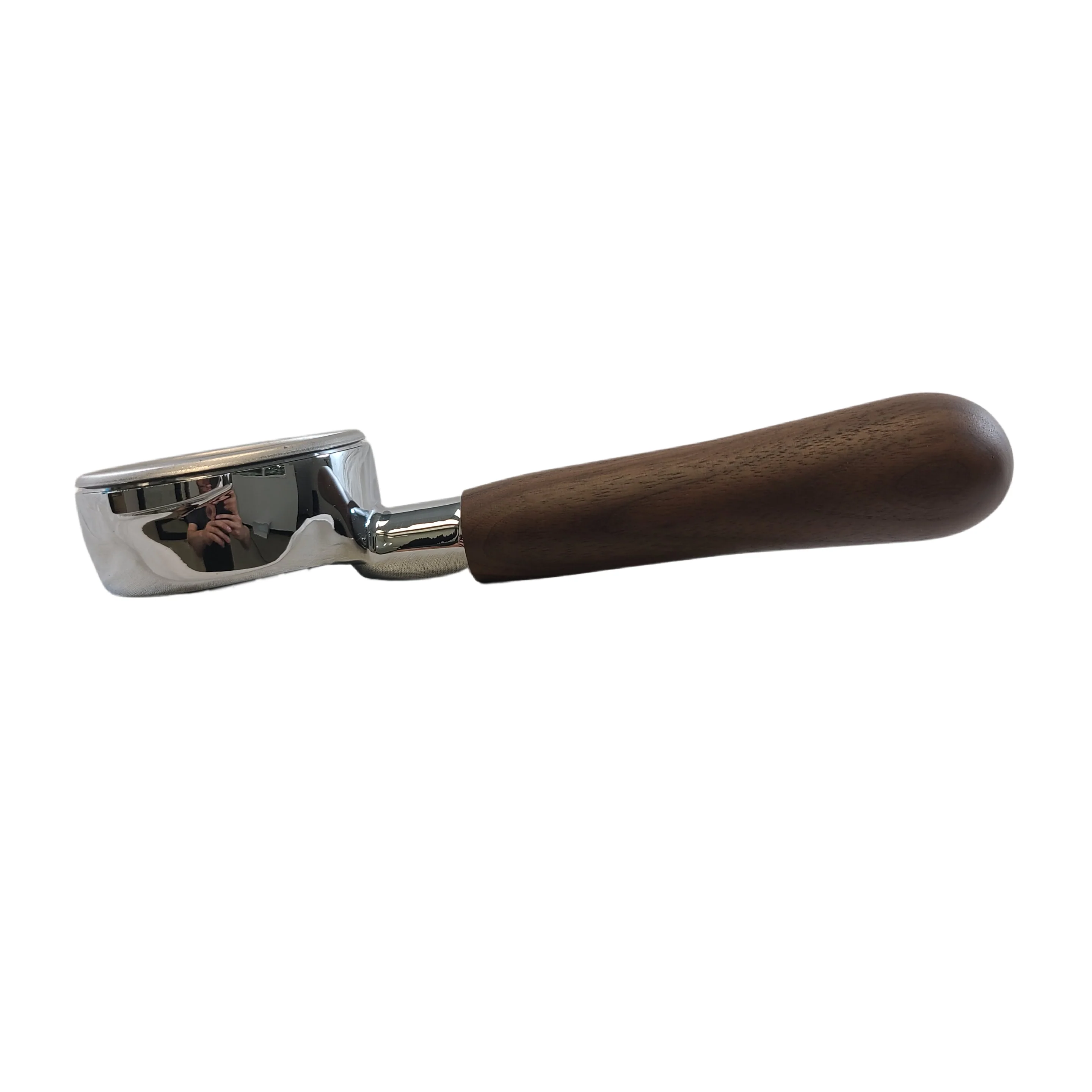 Bottomless Portafilter With Wood Handle (5.7mm) - Maple Wood — SKU SKU00534-002-E5F9E7
