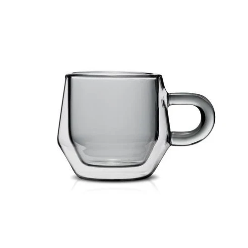 Hearth Double Wall 4oz (120ml) Glass - Set of 2 - Smoke